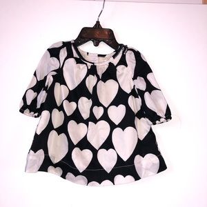 Baby Gap white heart dress/tunic